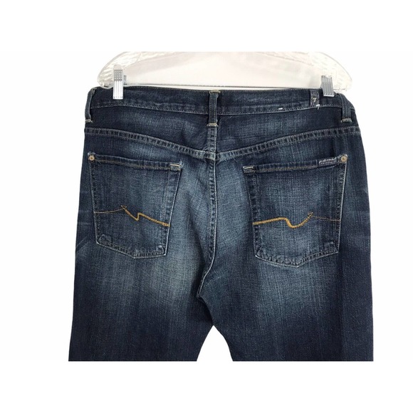 7 For All Mankind Men's Size 34 Austyn Blue Jeans - Picture 6 of 7